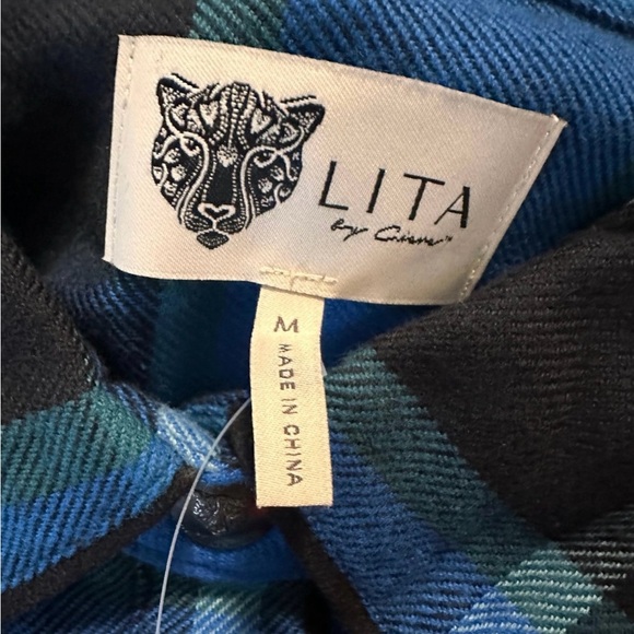 BNWT Lita by Ciara Revolve 100% cotton button down plaid - $198 (various sizes) - Picture 5 of 10